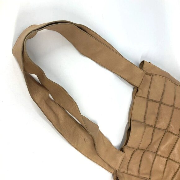 CHANEL vintage Chocolate bar Shoulder bag Tote Bag Shoulder Bag Leather Beige - Picture 9 of 15